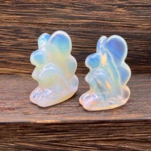 Fée de cristal sculptée en pierre précieuse naturelle de 1,2 pouce, déesse de la guérison, artisanat de fée des fleurs - Product Image 4