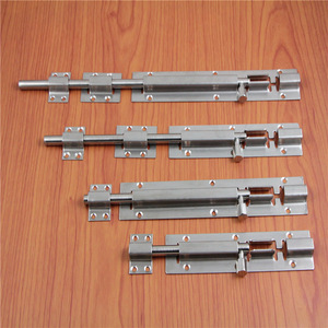 Stainless Steel Door Bolts Surface Mounted 6 8 10 12 Inch Industrial Design Easy Installation Brushed Finish - Product Image 2