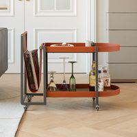 Table d'appoint de luxe industrielle haut de gamme en acier convertible, table basse mobile pour salon, console de rangement multi-niveaux