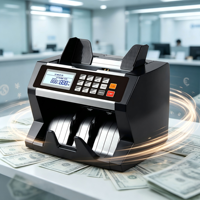 Compteur de billets avec vitesse de comptage réglable, chargement frontal, détection UV IR MG