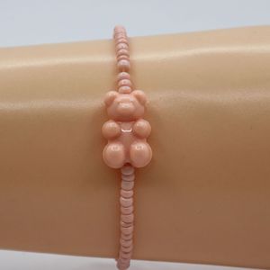 Lindo oso acrílico pulsera de dibujos animados Gummy Jelly Color <span class=keywords><strong>para</strong></span> mujeres hecho a mano pulsera con cuentas niñas joyería regalos - Product Image 5