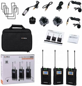 Micrófono Inalámbrico <span class=keywords><strong>COMICA</strong></span> CVM-WM100 PLUS UHF de 48 Canales Mono/Estéreo con Monitoreo en Tiempo Real para Cámaras DSLR, Cámaras y Teléfonos Inteligentes - Product Image 2