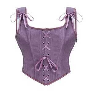 Top Corto Tipo Túnica Elegante de Verano para Mujer, Estilo Europeo Americano, Top Corto con Tirantes Sexys - Product Image 1