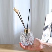 Bouteille diffuseur à roseaux grande taille la plus vendue, bouteilles diffuseur à roseaux personnalisées 50ml 100ml, bouteille vide pour diffuseur d'intérieur