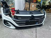 Parachoques Delantero con Radiador para Volkswagen CC 2022 2023, Piezas de Repuesto para Faros Delanteros, Ensamblaje de Parachoques Delantero, Piezas Externas