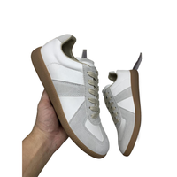 Chaussures de marque de qualité supérieure en cuir véritable, plates décontractées pour hommes et femmes, sportives, élégantes, à lacets, confortables pour la marche