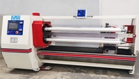 Mesin Slitter Gulungan Pita Perekat Duct Tape Berkecepatan Tinggi 4 Poros 1300mm dengan PLC Auto Web Guide dan Turret Slitter 4 Poros untuk Film