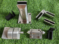 Pince de fixation pour garde-corps en verre en acier inoxydable 2205, 160 mm, DIY, pour balcons, escaliers, rampes, support de tige réglable, résistant à l'eau et à la rouille