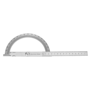 <span class=keywords><strong>Rapporteur</strong></span> de 15cm en acier inoxydable, tête ronde, accessoire industriel rotatif, haute précision, 0 à 180 degrés - Product Image 3
