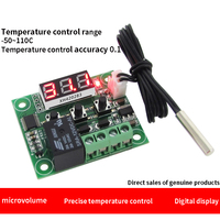 Module de thermostat numérique W1209, contrôle de la température, 12V, LED rouge, capteur NTC étanche, fil ABS pour usage industriel, OEM