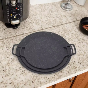 Bandeja <span class=keywords><strong>para</strong></span> Hornear de Acero al Carbono de Alta Calidad, 30 cm, Segura, Ecológica, Apta <span class=keywords><strong>para</strong></span> Cocina de Inducción, Fácil de Limpiar, con Revestimiento de Mármol - Product Image 6