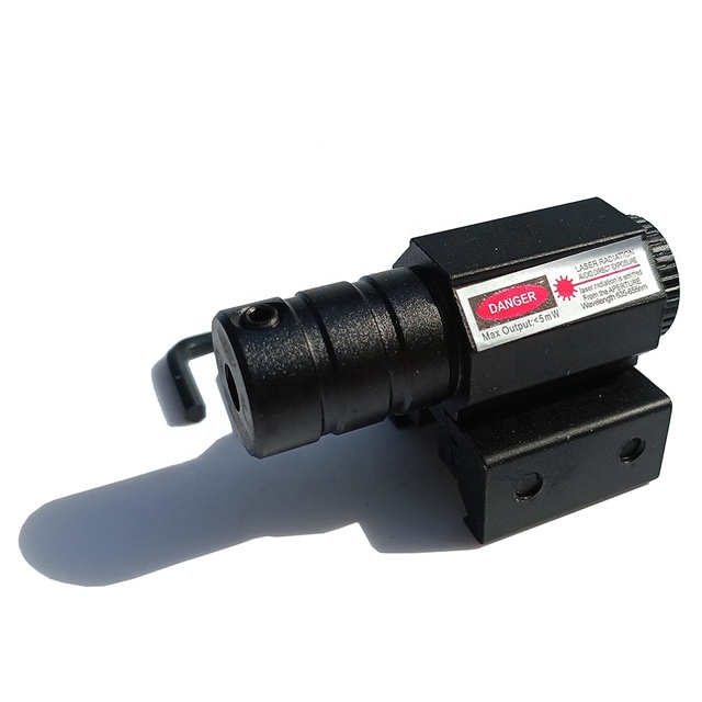 Hunting Small Compact Red Dot Laser Pointer Sight With 11mm/20mm Adjustable Holder