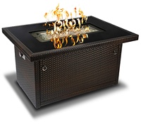 야외용 가스 화덕 테이블, 고강도 내화성 프로판 스모커 바베큐 그릴 (야외 파티, 피크닉, 난방용)