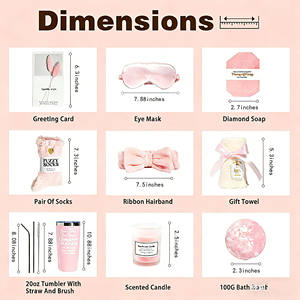Caja de Regalo Personalizada con Logotipo para Mujer, Set de Regalo de Spa para el Cuidado Personal con Vaso, Bomba de Baño y Jabón, Regalo Ideal para Cumpleaños, Aniversario o Navidad para Ella - Product Image 6