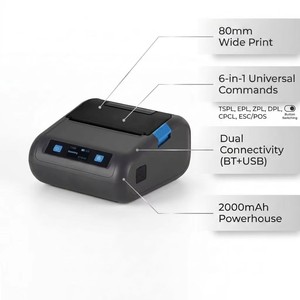 מדפסת Xprinter P326B מיני בלוטות' ניידת, מדפסת תוויות תרמית לסופרמרקט, קמעונאות, משלוחי מזון, תגיות בגדים ומדבקות - Product Image 1