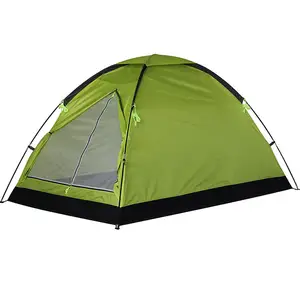 卸売3人屋外キャンプテント防水日焼け止めデザイン210dオックスフォード素材マルチカラーオプションテント