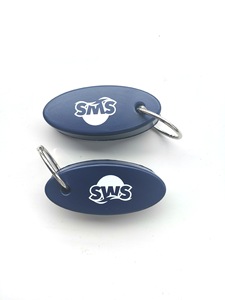 <span class=keywords><strong>Porte</strong></span>-clés <span class=keywords><strong>personnalisé</strong></span> en mousse 3D écologique, motif circulaire simple, doux, noir, en EVA flottant, changeant de couleur - Product Image 3