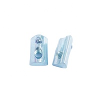 Accessoires pour profilés en acier au carbone, fente de 6 mm, écrou élastique zingué M4 M5 M6 avec bille à ressort CLASSE 4 3030