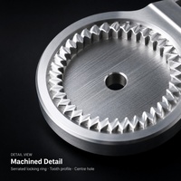 Support de montage triple en alliage d'aluminium usiné CNC OEM ODM, usinage de précision, support métallique pour équipement photo