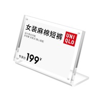 Support de carte publicitaire en acrylique magnétique transparent et résistant, bureau en L moderne, montage facile, support de prix, hauteur 1,5 m