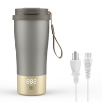 Bouilloire électrique de voyage 350 ml, mini thermos, chauffe-eau rapide, théière, intérieur en titane, tasse chauffante, bouteille thermique portable