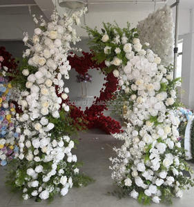 A-1915 Fiori Artificiali di Alta Qualità in Seta Rosa per Arco Nuziale, Decorazioni per Eventi e Feste - Product Image 5