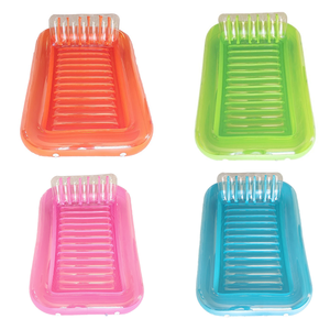 Chaise et lit de bronzage gonflables de fontaine flottante de couleur unie transparente amphibie pour les installations d'amusement de l'eau de <span class=keywords><strong>piscine</strong></span> - Product Image 5