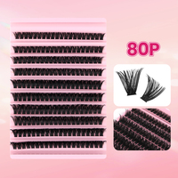 Extensions de cils en grappes 20D à volume intense pour auto-greffe DIY