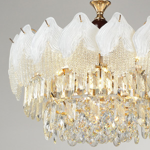 Lámpara de Techo de Cristal de Lujo, Moderna y de Alta Gama, para Sala de Estar, Recibidor, Dormitorio o <span class=keywords><strong>Apartamentos</strong></span> Pequeños - Product Image 4