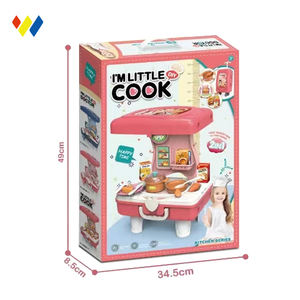 14 pièces enfants station médicale ensemble de jeu enfant en bas âge jeu de rôle Simulation docteur outil Table avec étui à bagages cuisine et nourriture jouets - Product Image 6