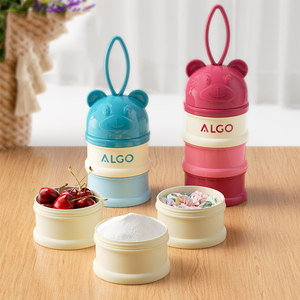 Conteneur portable ALGO Factory à 3 couches en PP pour <span class=keywords><strong>lait</strong></span> en <span class=keywords><strong>poudre</strong></span> pour bébé avec boîte de rangement pour collations (multicolore) - Product Image 5