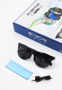 JHM ZT-325 Smartwatch Occhiali 3-in-1 <span class=keywords><strong>Combo</strong></span> Display TFT in Silicone Monitoraggio Frequenza Cardiaca Impermeabile IP65 Durata Batteria 5-10 Giorni - Product Image 5