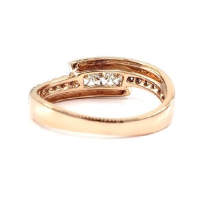 KOK-Conception de mariée bien-aimée, livraison rapide, or rose 18 carats, bijoux en diamant naturel de bonne qualité, bagues de mariage simples pour femmes - Product Image 3
