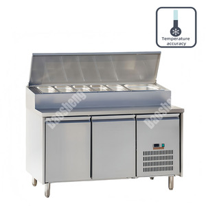 Amerikan tarzı buzdolabı ekipmanları ticari tezgah altı buzdolabı Pizza hazırlık masa buzdolabı salata sandviç hazırlık Chiller - Product Image 6