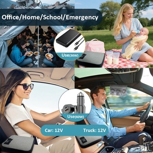 Reusable Electric <b>Lunch</b> <b>Box</b> with Digital Control for Home Car Outdoor Camp Household Use Food Warmer Bag - Product Image 4