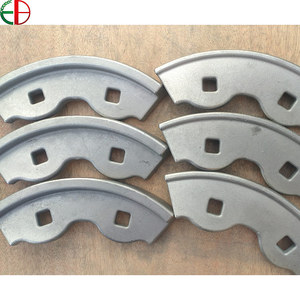 Lames courbées pour rotoculteur en fonte, haute dureté HB600 Ni-Hard, résistantes à l'usure, pour l'agriculture en terres arides - Product Image 1
