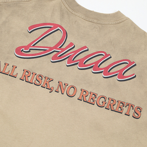 เสื้อยืด Duaa Style All Risk <span class=keywords><strong>No</strong></span> <span class=keywords><strong>Regrets</strong></span> สำหรับผู้ชายและผู้หญิง สไตล์วินเทจ ล้างสีแล้ว ประดับด้วยคริสตัล พิมพ์ลายรถคลาสสิก ทรงโอเวอร์ไซส์ แขนสั้น สตรีทแวร์ - Product Image 6