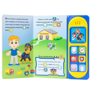 Livre sonore interactif <span class=keywords><strong>Pat</strong></span>' <span class=keywords><strong>Patrouille</strong></span> : Heure de la propreté – Livre d'histoires sur le thème de l'apprentissage de la propreté – Éducatif pour l'éveil des jeunes enfants – Impression papier - Product Image 3