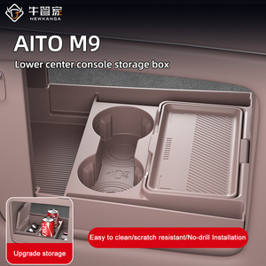 NEWKANGA AITO M9 Caja de Almacenamiento para Consola Central Inferior, Material PP, Diseño Moderno, Fácil de Limpiar, Resistente a Arañazos, Instalación sin Perforación - Product Image 1