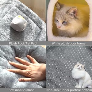 Hondenhok Binnengeheugen Spons, Opvouwbare Hondenhok Kennelbedmat Met Kussen Voor Kleine Middelgrote Honden Katten - Product Image 3