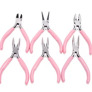 Pink Color 5Inch Mini Pliers <strong>Long</strong> <strong>Nose</strong> Cutting Wire Plier Kit for Handcraft Beading DIY Jewelry Making Tools - Product Image 3