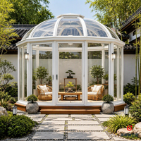 Serre en aluminium préfabriquée, véranda en verre, abri de piscine, jardin, patio, cour arrière