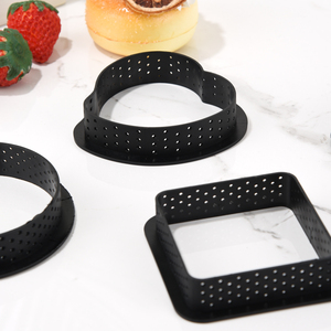 Rettangolo rotondo cuore quadrato ovale Nylon crostata anello torta Mousse stampo per fai da te francese Dessert pasticceria cottura - Product Image 4