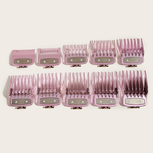Tondeuse à cheveux électrique rose violette avec peignes de positionnement, pour usage domestique, fonction de sécurité - Product Image 5