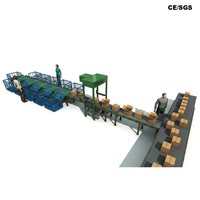 Machine de tri à courroie étroite linéaire pour entrepôt de marchandises de consommation, prête pour les pics de commandes et la reconnaissance de codes-barres