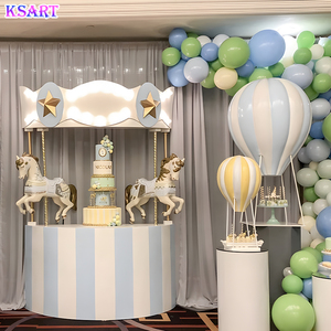 Support Custom Fiberglass Balloon Props Window Display Wholesale Custom Hot air Balloon Sculpture <strong>Decoration</strong> for Scene Layout