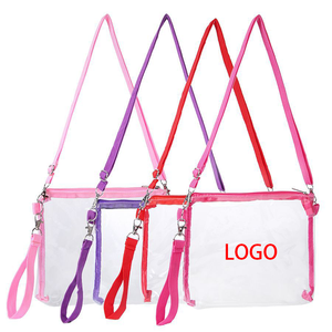 Customizable Logo Transparent Crossbody Handbag Travel Backpack with Mobile Phone Pocket Portable for Busy On-The-Go Life