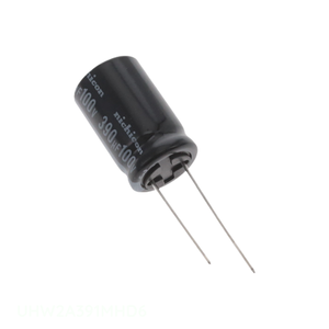 ตัวเก็บประจุ UHW2A391MHD6เรเดียล390 uF 20% uF 100V แบบดั้งเดิมผ่านรู - Product Image 1