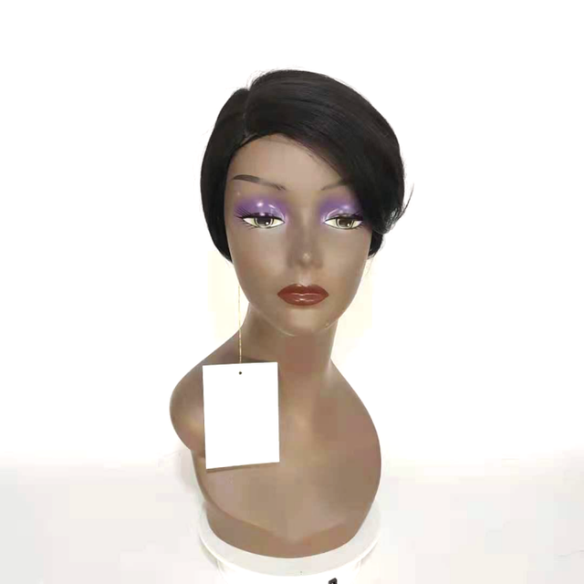 8 Inch HD Side Part Short  Glueless  Cheap  Pixie Cut Wholesale  Brazilian Short Bob Human Hair Wigs