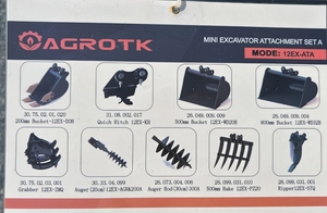 Máy xúc tập tin đính kèm 8 "20" xô 300A khoan để bán - Product Image 3